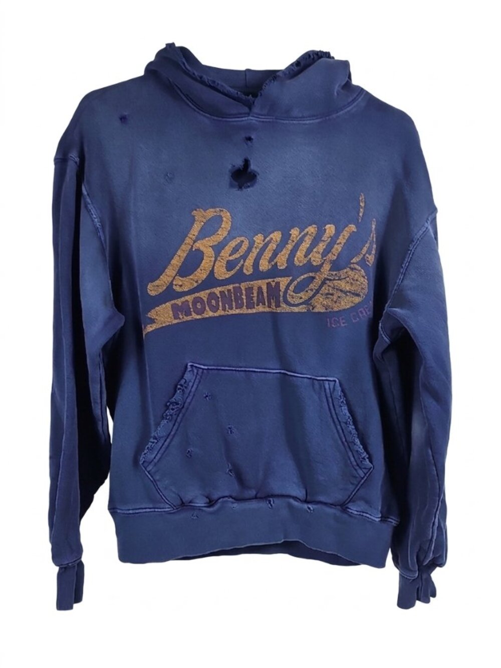 Benson Boone Benny's Moonbeam Ice Cream Distressed Hoodie Sweatshirt Unisex S